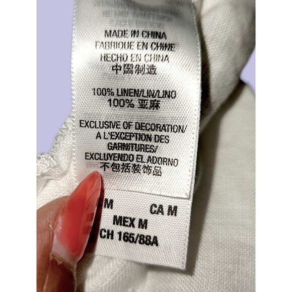 Juicy Couture White 100% Linen CoastalCore Romper with Gold Buttons Size… - Picture 6 of 7